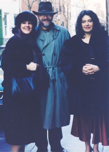 Georgiana Rosca with soprano Bonnie Hoke and her husband after a recital in Philadelphia