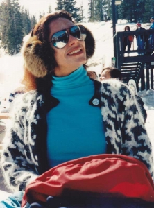 Georgiana Rosca during a skiing trip in Lake Tahoe